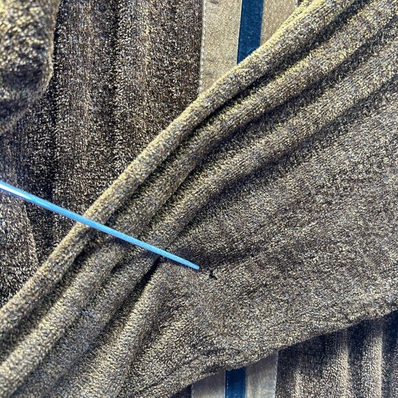 Vintage Saxony Sweater Mens Large Rust Brown Textured Mock Neck Rare Exclusive - Picture 13 of 16